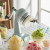 Compact Fluffy Shaved Ice Maker Manual Fluffy Smooth Crunchy Stepless Adjustment Flavored Ice Juice Milk Ice Frozen Fruit Outdoor [Toffy] K-IS10 (Pale