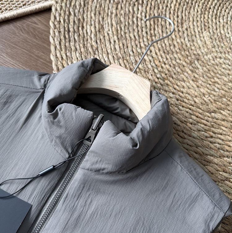 2025 Autumn/Winter Double-Sided Solid Color Unisex Down Vest