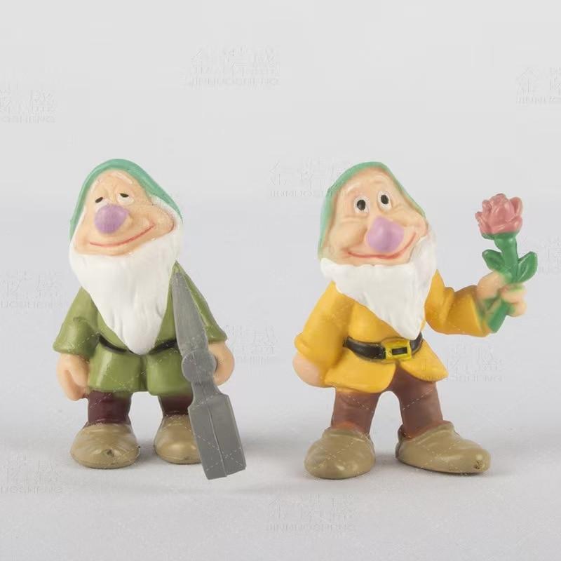 Snow White and the Seven Dwarfs 8-Piece Figure Set, 6-10 Cm, PVC, Multicolor Character Models