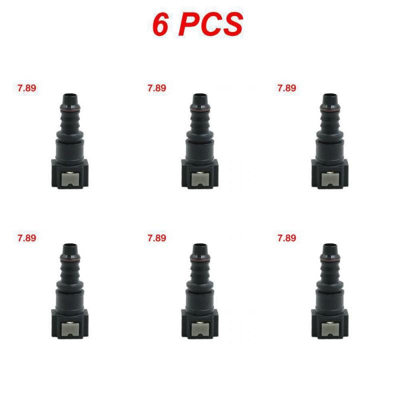 ID8 7.89 Car Fuel Line Coupler Hose Quick Connect Rubber Nylon Oil Line Pipe Adapter Disconnect Release Hose Connector