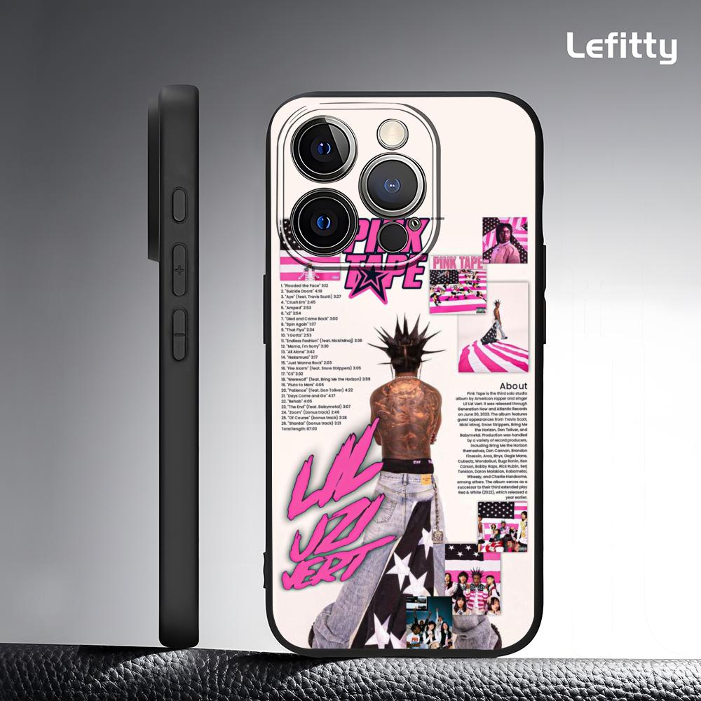 Lil Uzi V-Vert Rap Trap Phone Case For IPhone 17 16 15 14 13 12 11 Pro Max Plus Mini Black Frosted Soft Shell Funda iPhone14promax