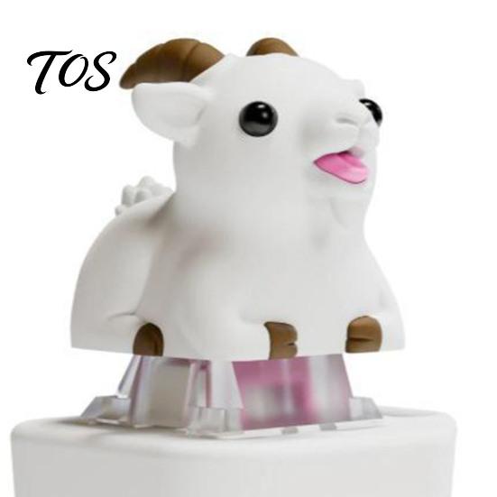Interactive Clicker Toy 1/2Pcs Goat Keyboard Fidget with Sound, Rechargeable Sheep Finger Animal Push Button Toy, Decompression Keychain for