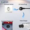WUFEN 3.5KW 16A Portable Electric Vehicle EV Charger with 1M-5M Cable Tesla EVSE EU Plug NACS Charging for Electric Cars