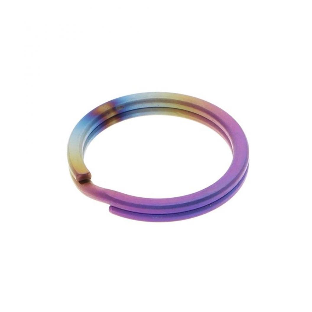 

Брелок для ключей из титанового сплава EDC, карманный инструмент, мини-раздельный брелок с пряжкой, круглый зажим 32mm