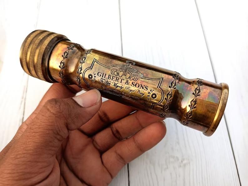 Personalized Kaleidoscope - Brass Kaleidoscope - Personalized Gift For kids, Birthday Gift, Gift for Son, Multicolored Kaleidoscope Gift