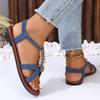 Large size flat sandals women's summer new foot sandals women's