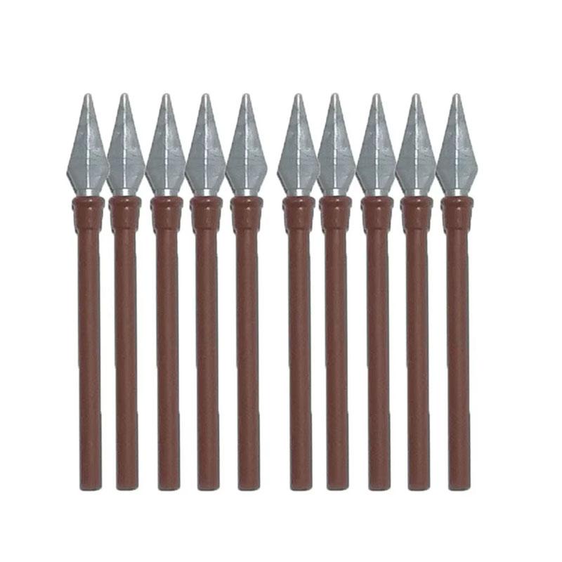 Medieval Military Weapons Figures Building Blocks Soldier Accessory Knight Spear Sword Helmet Crossbow Shoulder Armor Brick Toys