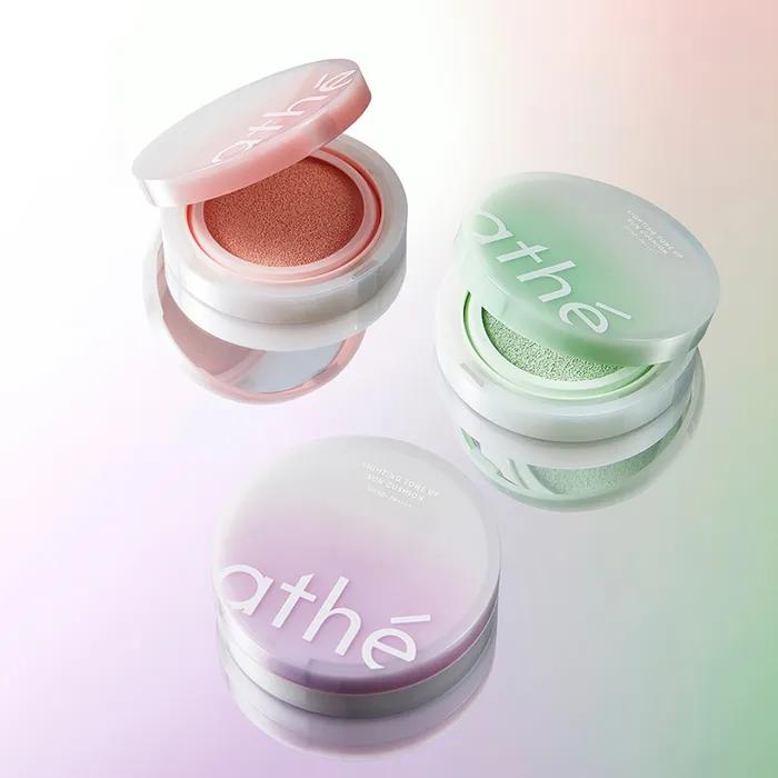 Athe Vegan Relief Lighting Tone-Up Sun Cushion [Refill] SPF50+PA++++ Select 1 01 Veggie Green (Red tint)