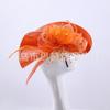 European and American Style Bride Feather Headdress Retro Mesh Party Ball Headband Head Flower Hair Accessories Handmade Top Hat