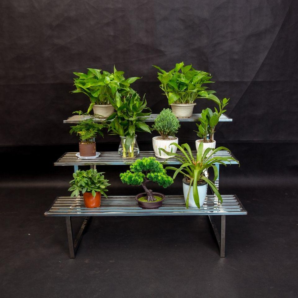 Thickened Stainless Steel Multi-layer Outdoor & Balcony Flower Pot Stand