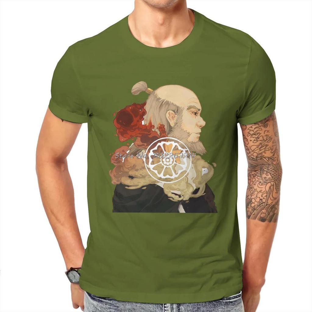 Iroh Harajuku T-Shirt Avatar Der Letzte Luftbändiger Aang Wasserstämme Erdkönigreich Kreative Streetwear Freizeit Geschenk Kleidung T-Shirts