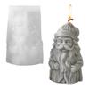 Santa Claus Silicone Mold Aroma Candle Plaster Resin Ornaments Molds Aromatherapy Candle Mould for Home Decor Made