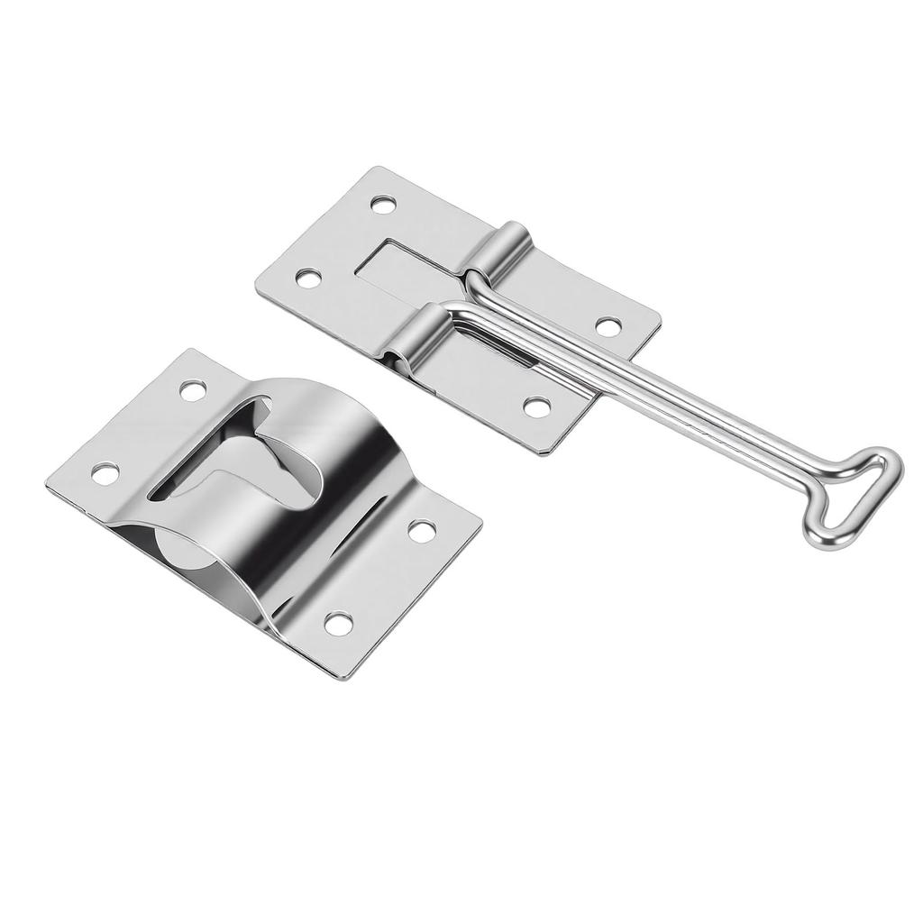 RV Door Holder Stainless Steel T Trailer Door Holder Catch for Trailers Camping Vehicle Trucks