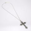 Vintage Baroque Gothic Cross Pendant Bohemian Alloy Necklace For Women