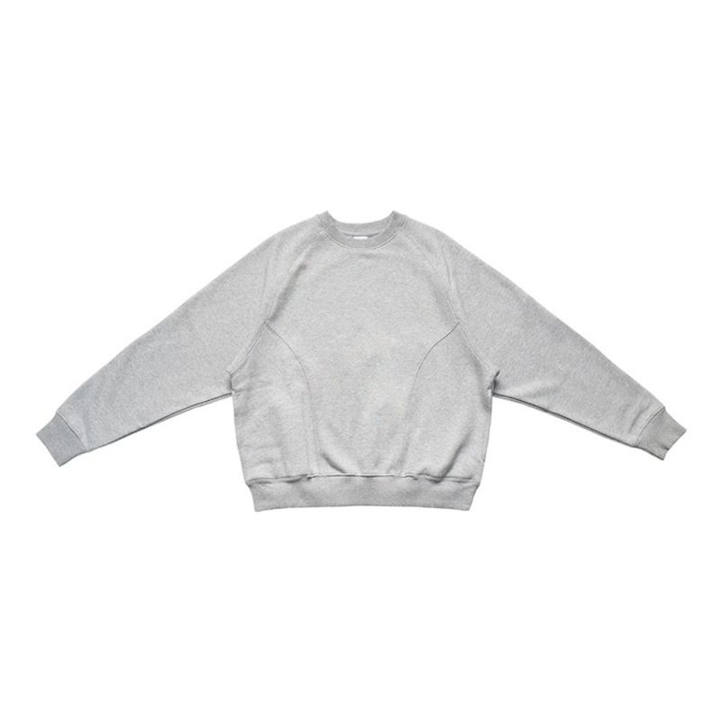 Cleanfit American-Style Heavyweight 500g Air Layer Fleece-Lined Crew Neck Warm Base Layer Pullover Boxy Sweatshirt for Men Trendy