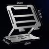 Adjustable Aluminium Laptop & Tablet Stand Holder, Fully Adjustable Height & Angle Riser for MacBook Air/Pro, Dell, HP, ASUS, Google, Lenovo