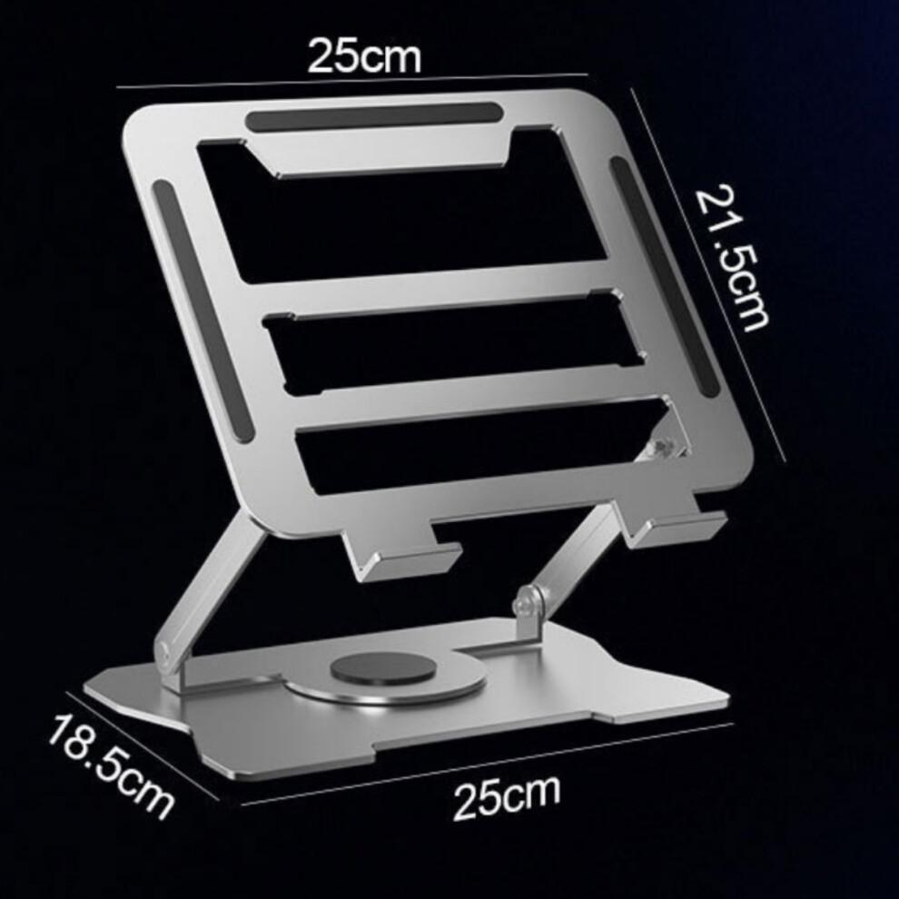 Adjustable Aluminium Laptop & Tablet Stand Holder, Fully Adjustable Height & Angle Riser for MacBook Air/Pro, Dell, HP, ASUS, Google, Lenovo