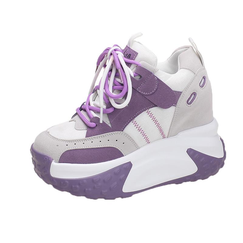 

Весенние женские кроссовки на платформе, удобная обувь, массивные кроссовки, летние женские туфли на танкетке, дышащие кроссовки высотой 10,5 см 39