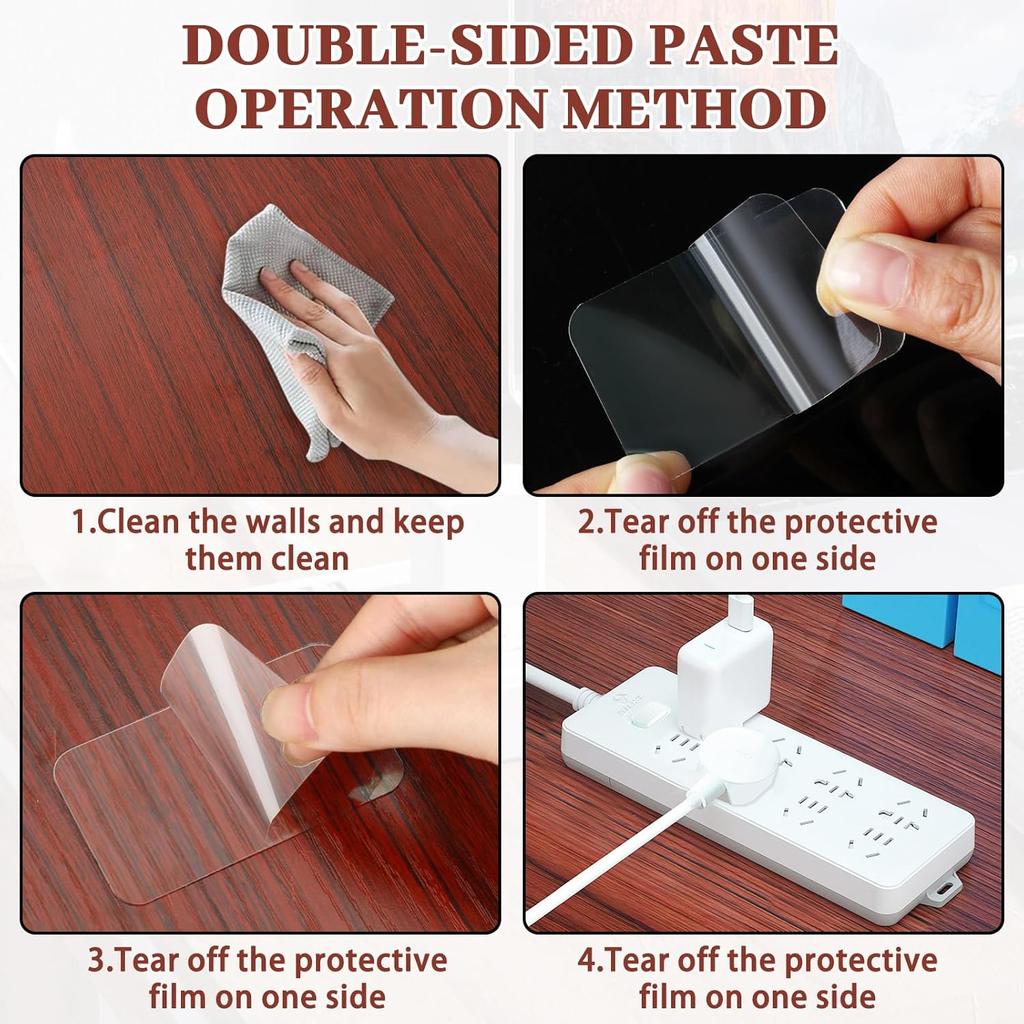 Double Sided Adhesive Pads for Mounting, 60 Pcs Double Sided Mounting Tapes Pre-Cut Sticky Tack Strong Removable Sticky Pads for Papers Door Metals
