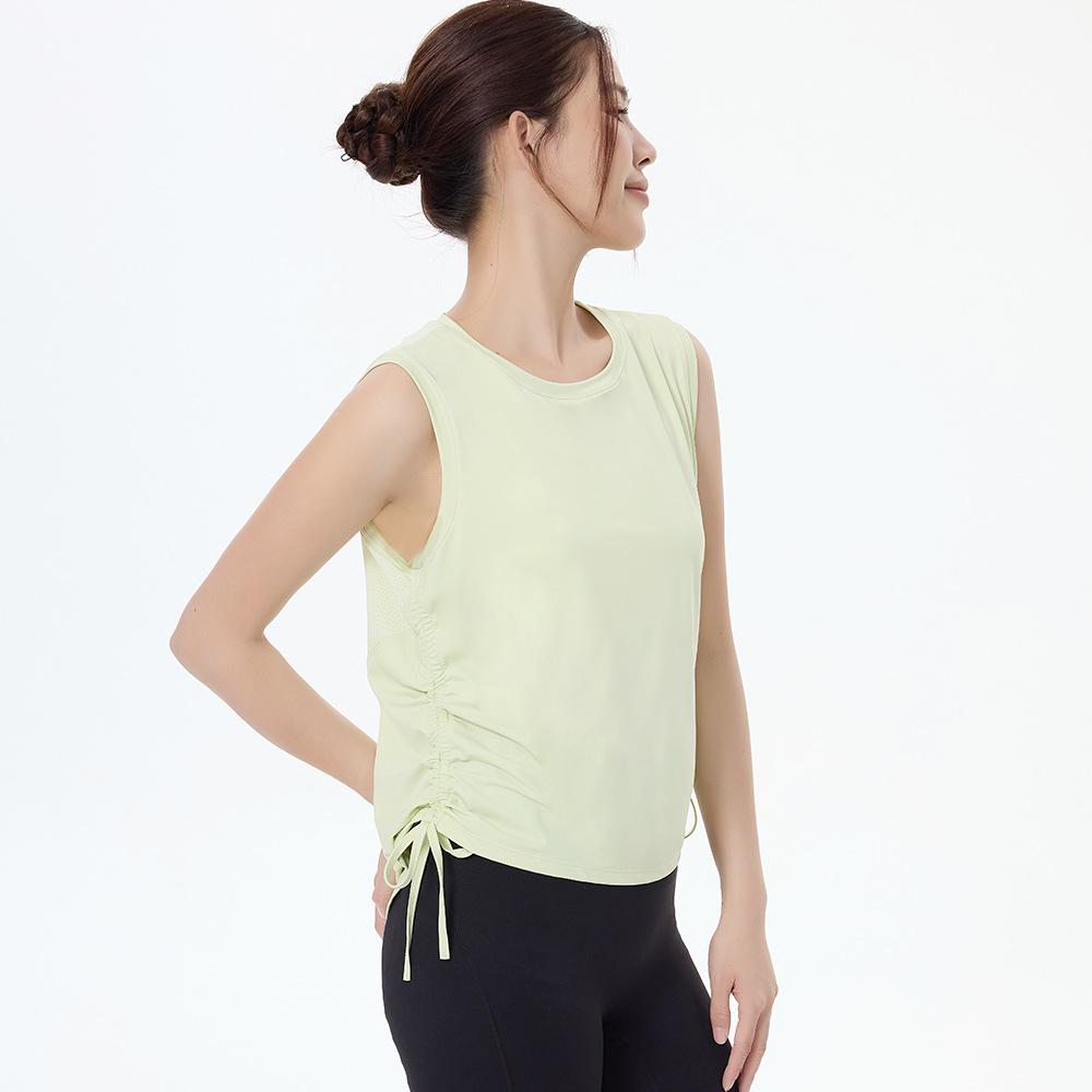 Женский трансграничный быстросохнущий топ без рукавов для фитнеса S