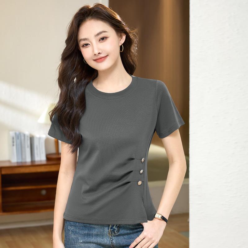 Summer Women's Hundred Slim Short Sleeve T-Shirt