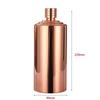 Gold Electroplated Black Hip Flask: 304 Stainless Steel, Cylindrical Baijiu Bottle, 1-2 Jin Maotai Style.