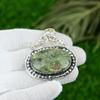 Natural Rainforest Jasper Gemstone Jewelry 925 Sterling Silver Pendant For Girls