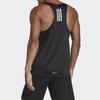 Adidas Solid Color Printed Logo Crew Neck Sports Tank Top Men Tops Black HM8437