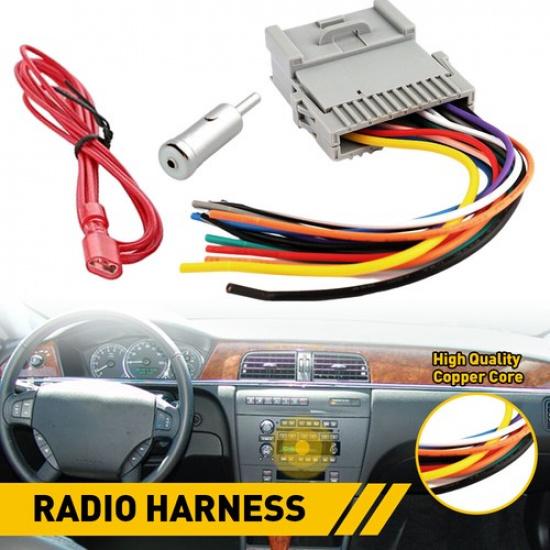 

Car Stereo Radio Wiring Harness For Adapter 2003-2006 Cadillac Chevy EOA