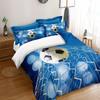 3-Piece Breathable Soccer-Themed Duvet Cover Set Soft Polyester With Zip Closure Includes 1 Duvet Cover 2 Pillowcases