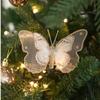 3Pcs New Year DIY Artificial Butterfly Decoration Plastic Christmas Tree Ornament