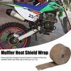 Exhaust Heat Wrap Fiberglass Fireproof Insulation for Headers & Pipes Easy Installation Muffler Heat Shield Wrap for Motorcycle Car Truck