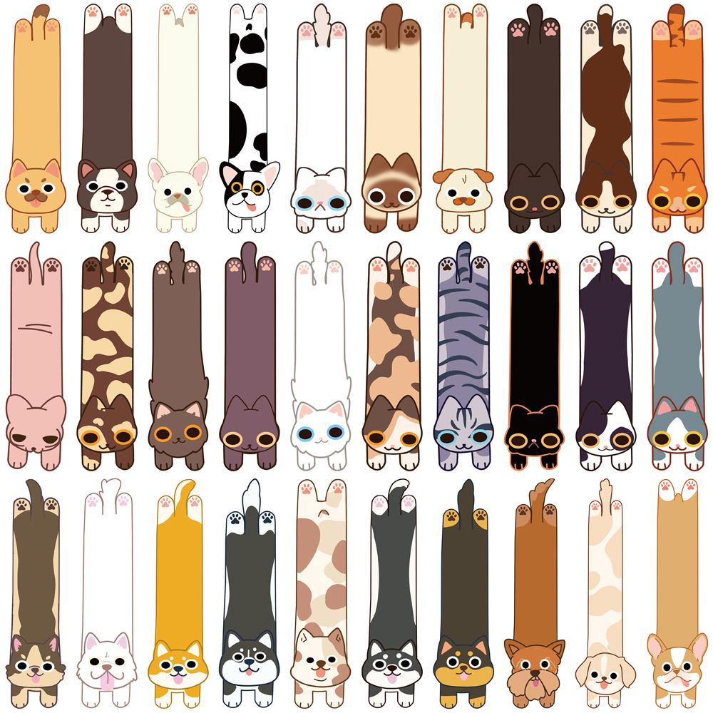 

30 шт. Закладки для кошек и собак, закладка для чтения книг, бирка, бумага, бутылка, скейтборд, багаж, сделай сам, студенческие, эстетичный подарок, закладки