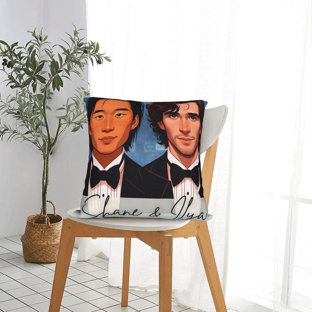 Heated Rivalry Ilya and Shane Pillow Case  Design Pillow Cover For Office Car Home Decor Vintage Pillowcases
