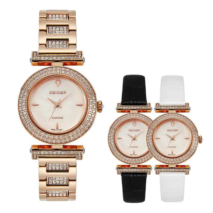 Diamond Mother-of-Pearl Metal Watch GE1244RG_MOP