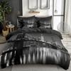 Skyline Duvet Cover Set for Adults Queen King Lightweight Quilt Cover with 2 Pillowcases City Buildings Bedding Set No Comforter