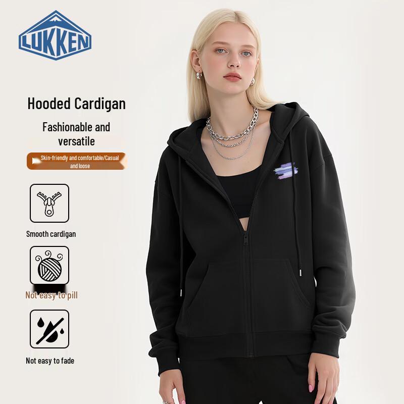 

LUKKEN 2025 Casual Zip-Up Hoodie S