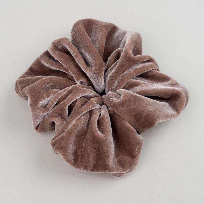 Velvet Scrunchie _ Indy Camel