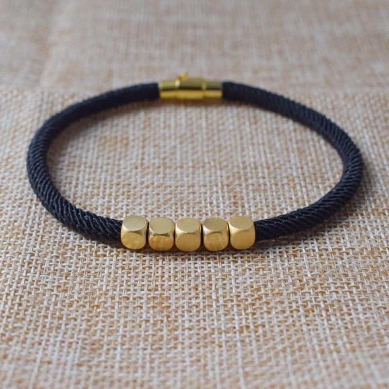 Nouveaux Bracelets Chaîne Corde Milan pour Femmes Hommes Breloque Perle Transfert Bracelet Couple Boucle Magnétique de Luxe Bijoux Cadeau Vente en Gros
