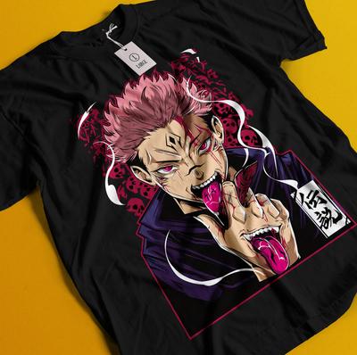 Sukuna Shirt Gojo Satoru T-Shirt Jujutsu Kaisen Tshirt Toji Tee Itadori Mahoraga
