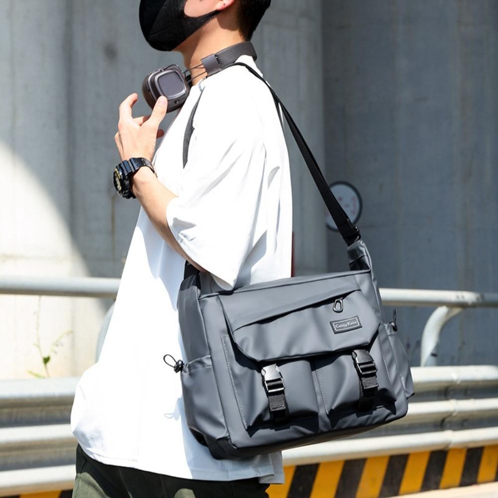 Japanese Style Men Crossbody Bag Large Capacity Single Shoulder Bag  Streetwear