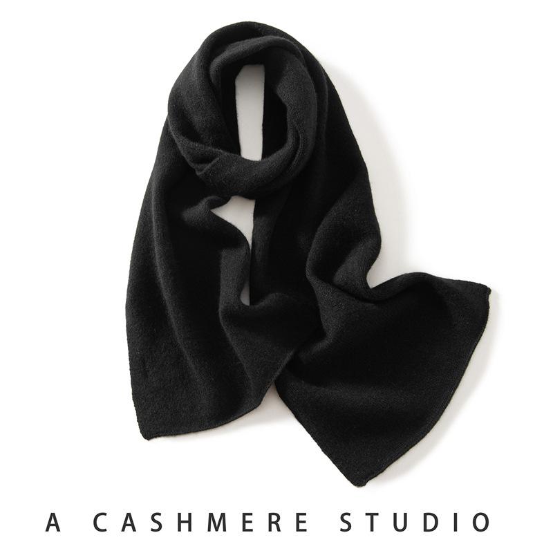 Women's 100% Pure Cashmere Scarf - Versatile, Warm, Solid Color for Autumn and Winter