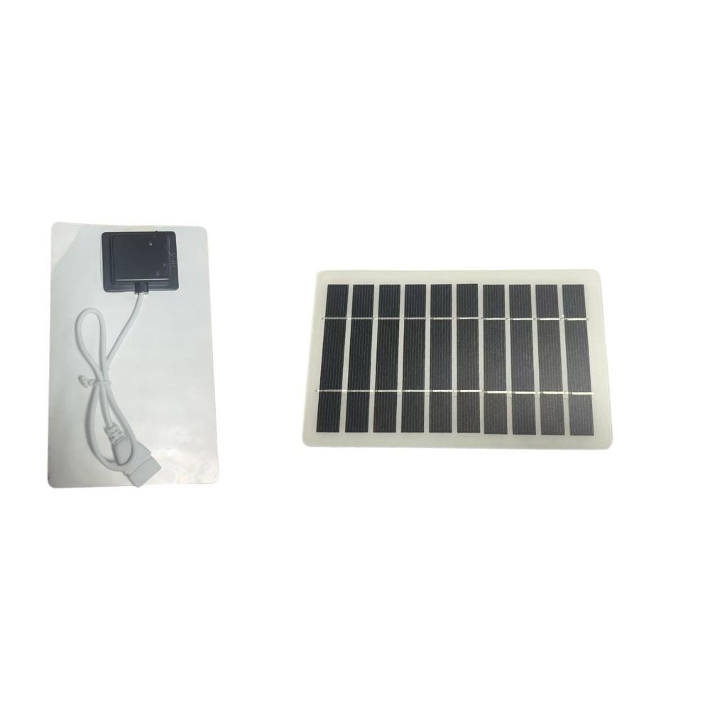 5V 2W USB Solar Charger Panel with USB Output Outdoor Solar Charger  Electric Fan