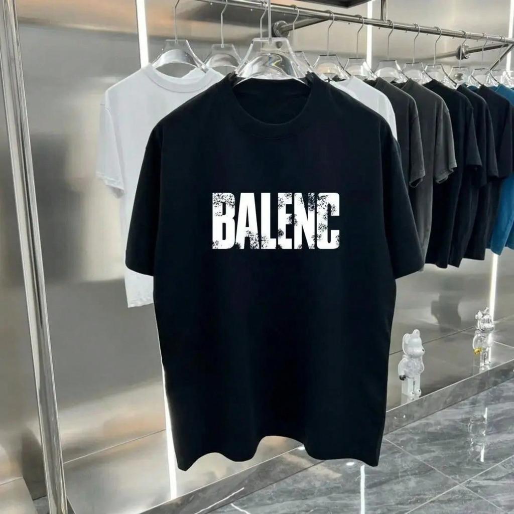 T-shirt da uomo a maniche corte con scollo rotondo, dipinta a mano con lettere e graffiti, T-shirt da uomo di marca di lusso