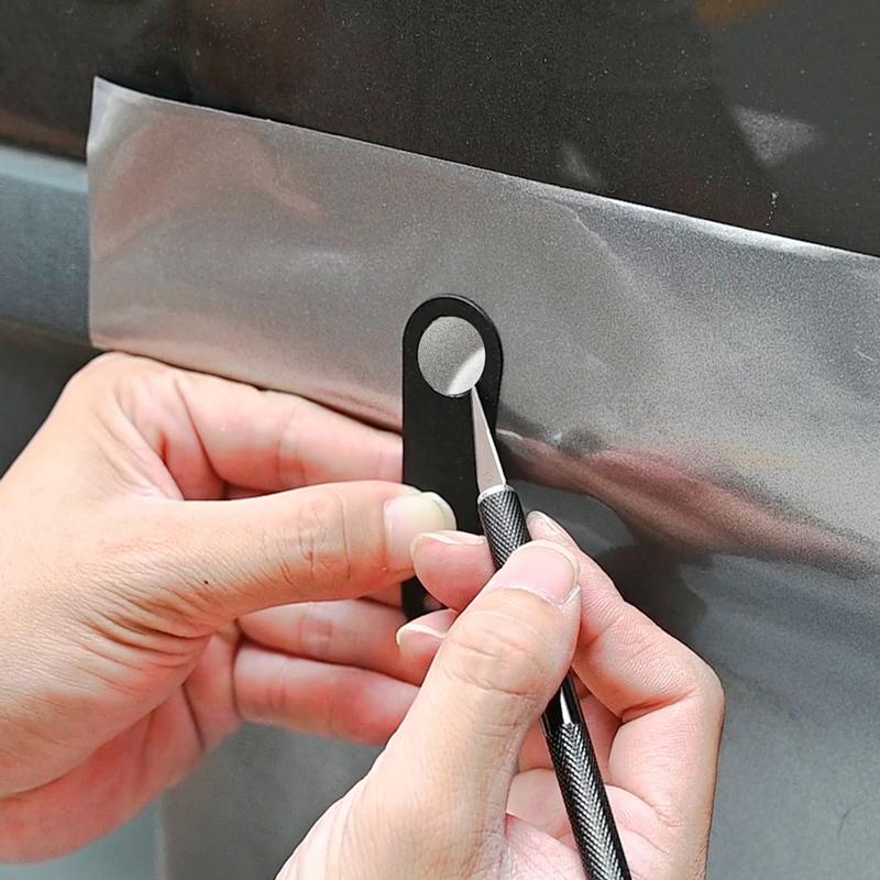 EHDIS Cutting Template for Parking Sensor Carbon Fiber Wrap Vinyl Tool Kit Car Protective Film Cutter 13~25mm Metal Circle Gauge