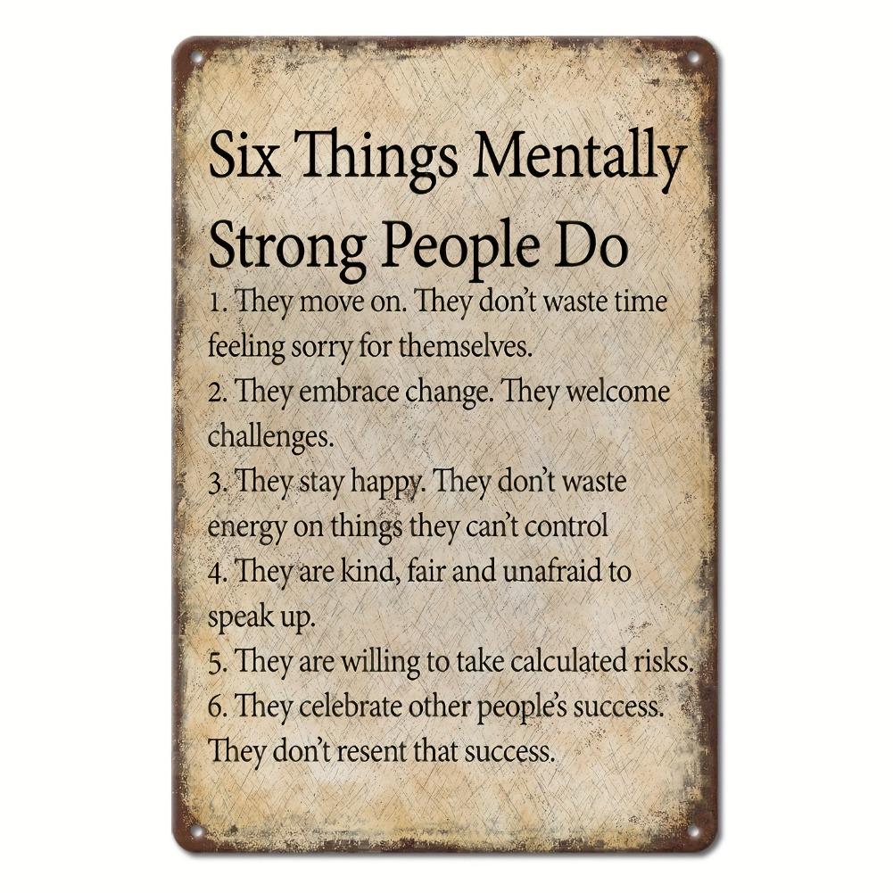 

1pc Retro Metal Sign - 8 x12 Inspirational Quote Wall Art, Rustic Style Iron Home and Office Decoration, Versatile Street Style 20x30cm（7.8x11.8inch）