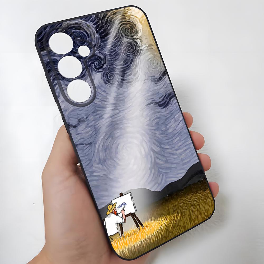 Van Gogh Oil Painting Phone Case For Samsung S26 Ultra S25 Edge Ultra S23 S22 S21 S20 Ultra Plus S24 Fe Glass Cover