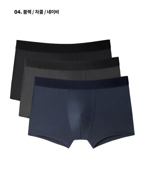 [Musinsa Standard] Men's Boxer Briefs 3-Pack [Shipped from Korea] 100% Authentic