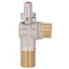 G1/2 Thread Brass Triangle Valve Large Flow Cold Hot Water Angle Stop Valve for Kitchen Bathroom