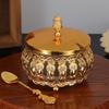 European Style Sugar Bowl Seasoning Jar,Hollowed-Out Alloy With lid,Coffee Beans Container,Cream Storage Pots,Kitchen Tools
